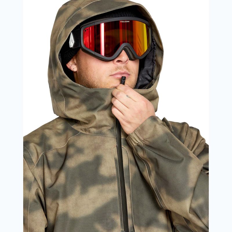 Pánská snowboardová bunda  Volcom Brighton Pullover camouflage 4