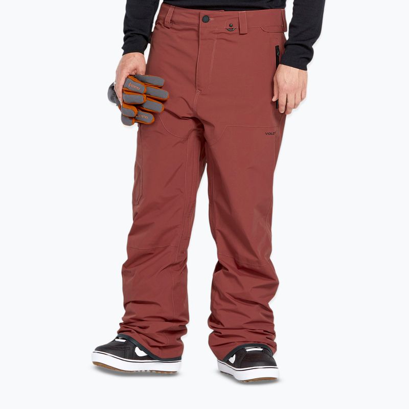 Pánské snowboardové kalhoty Volcom L Gore-Tex redwood