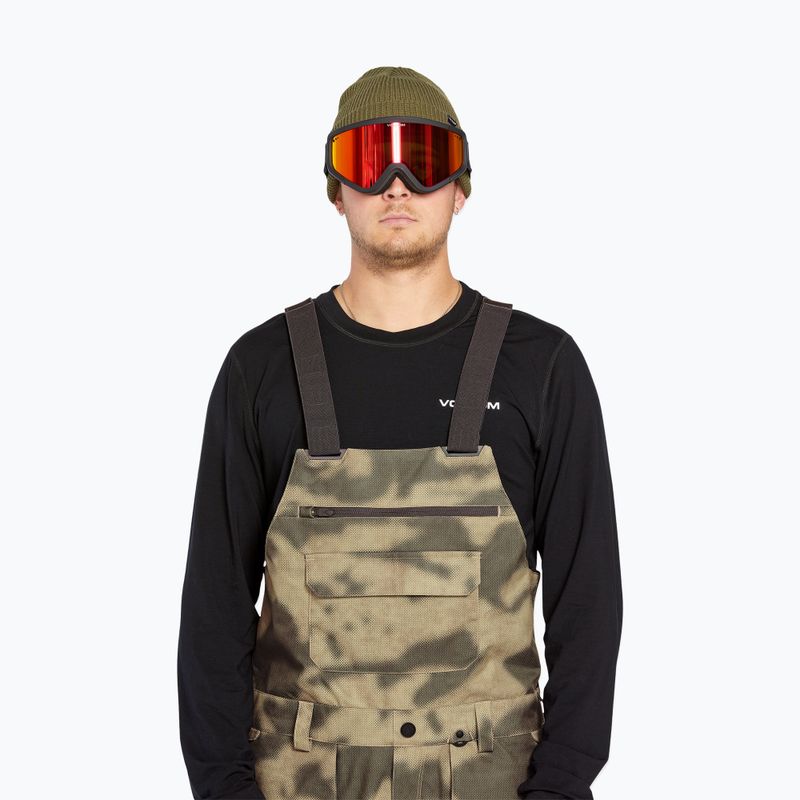 Pánské maskáčové snowboardové kalhoty Volcom Roan Bib Overall 4