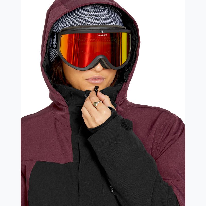 Dámská snowboardová bunda Volcom Shelter 3D Stretch burgundy 4