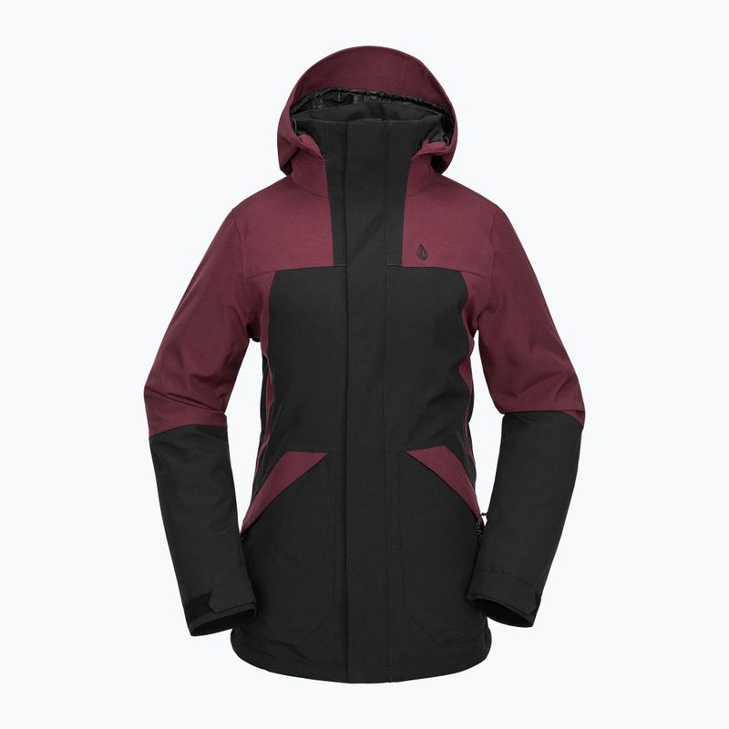 Dámská snowboardová bunda Volcom Shelter 3D Stretch burgundy 8