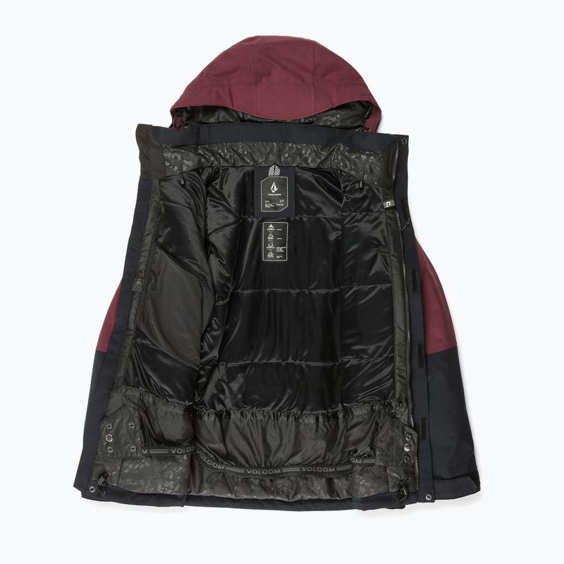 Dámská snowboardová bunda Volcom Shelter 3D Stretch burgundy 10