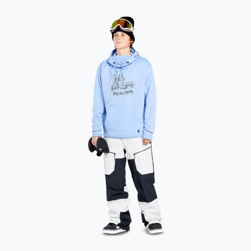 Dámská snowboardová mikina Volcom Riding Hydro P/O crystal blue 2