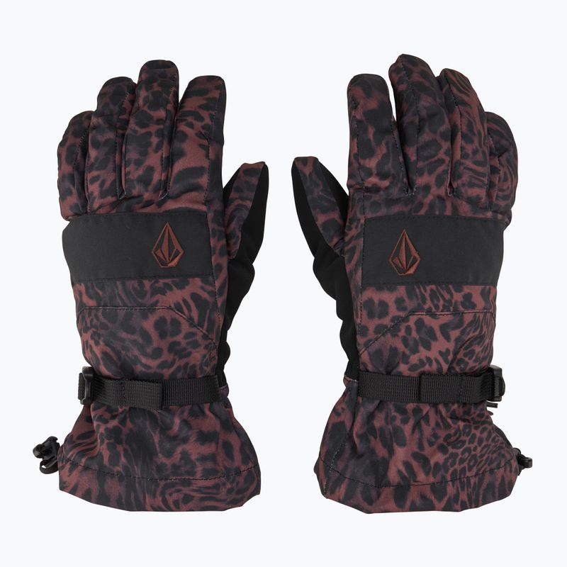 Dámské snowboardové rukavice Volcom V.Snow Over Glove leopard 2