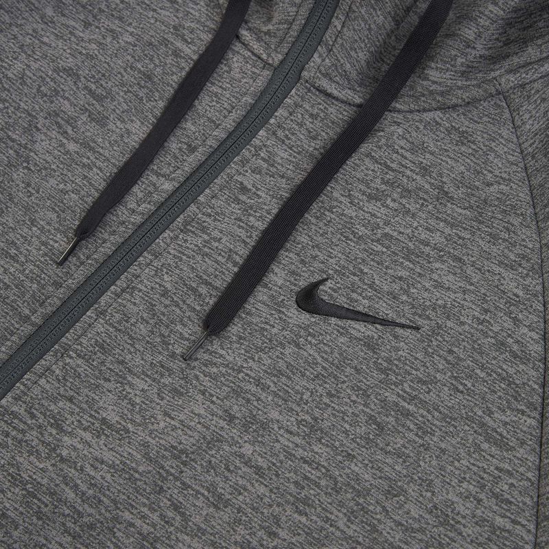Pánská tréninková mikina Nike Therma Fit Full-Zip charcoal heather/dark smoke grey/black 10