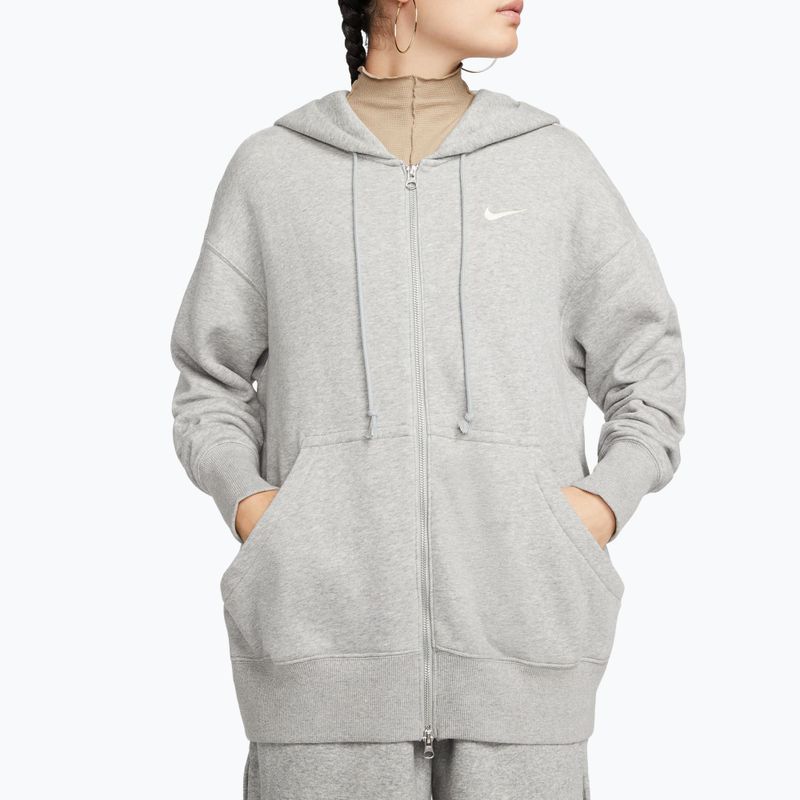 Dámská mikina  Nike Sportswear Phoenix Fleece dark grey heather/sail 4