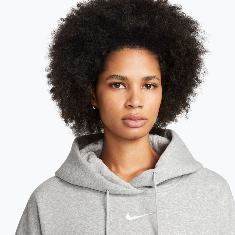 Dámská mikina Nike Sportswear Phoenix Fleece Oversized dark grey heather/sail 5