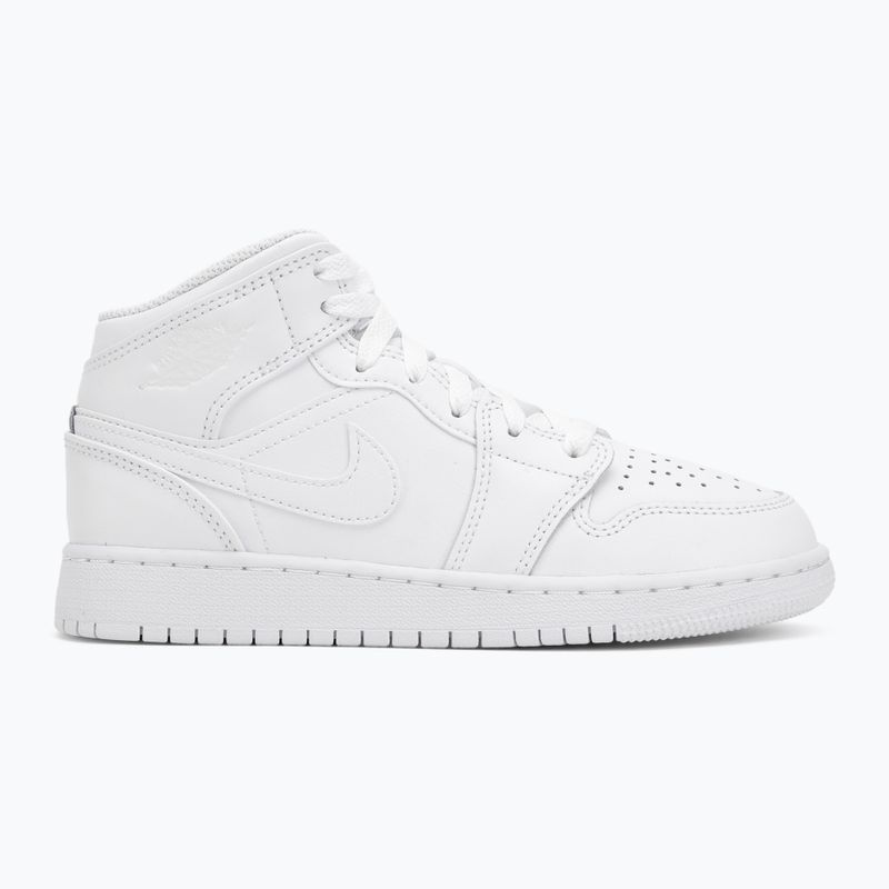 Dětské boty Nike Jordan 1 Mid white/white/white 2