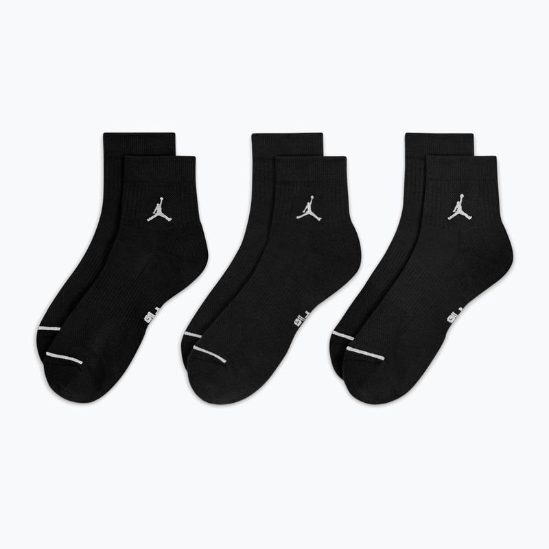 Ponožky Nike Jordan Everyday Ankle 3 páry black/white 2