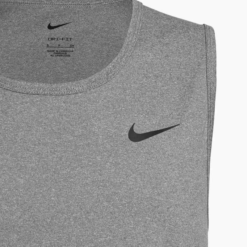 Pánské tréninkové tílko Nike Dri-Fit Hyverse smoke grey/heather/black 3