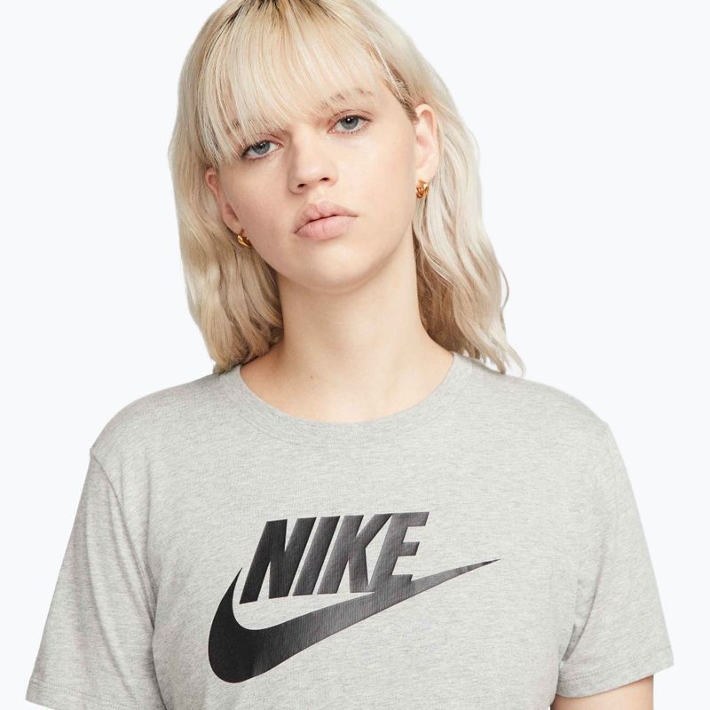 Dámské tričko Nike Sportswear Club Essentials Logo dark grey heather/black 4