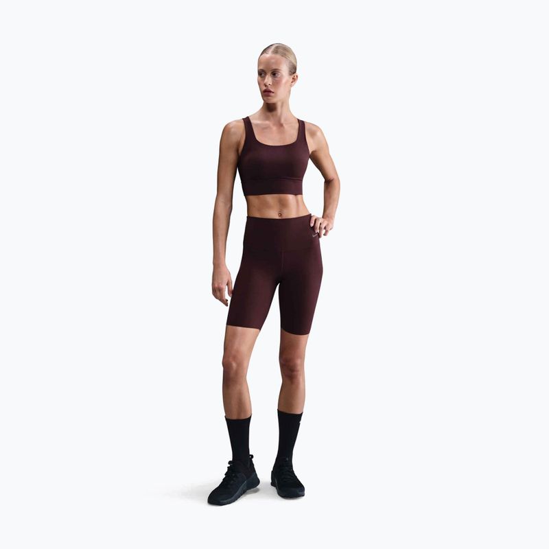 Sportovní podprsenka Nike Zenvy Medium-Support burgundy crush/sail 2