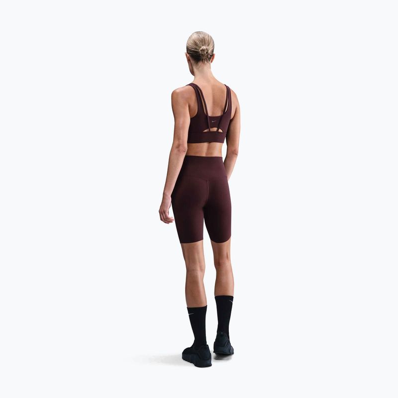 Sportovní podprsenka Nike Zenvy Medium-Support burgundy crush/sail 3