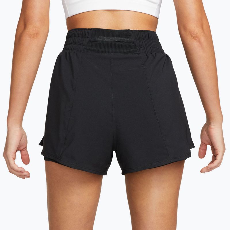 Dámské šortky Nike One Dri-Fit High-Waisted 3" 2In1 černé 4