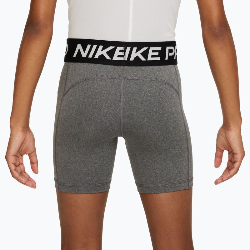 Dětské kraťasy Nike Pro Dri-Fit 5" carbon heather/white 4