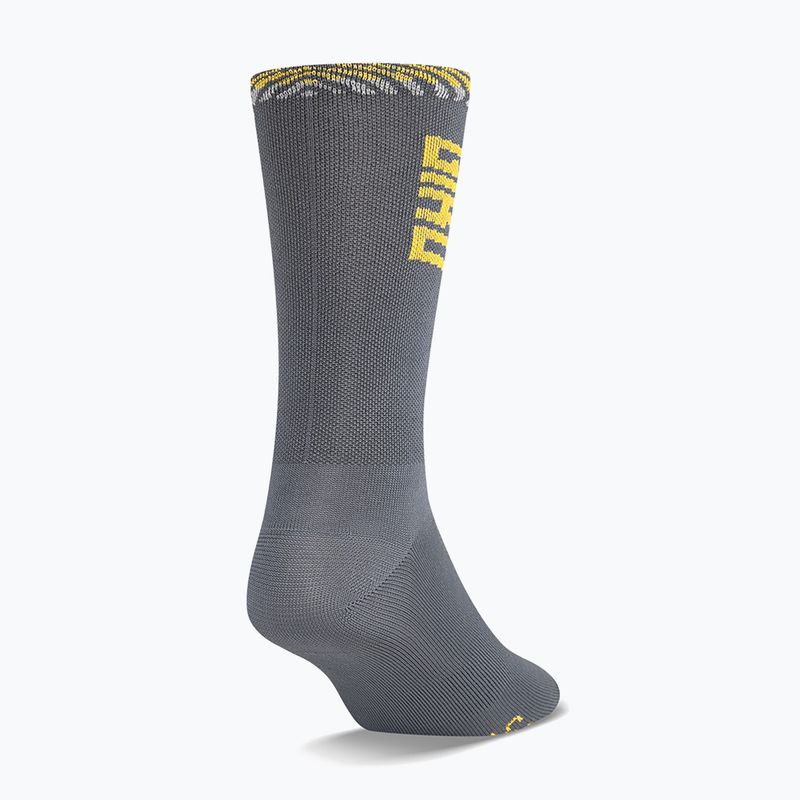 Ponožky  Giro Comp Racer High Rise dark shark/spectra yellow 2