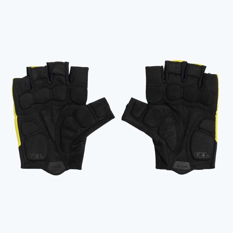 Pánské cyklistické rukavice Giro Bravo Gel II highlight yellow 3