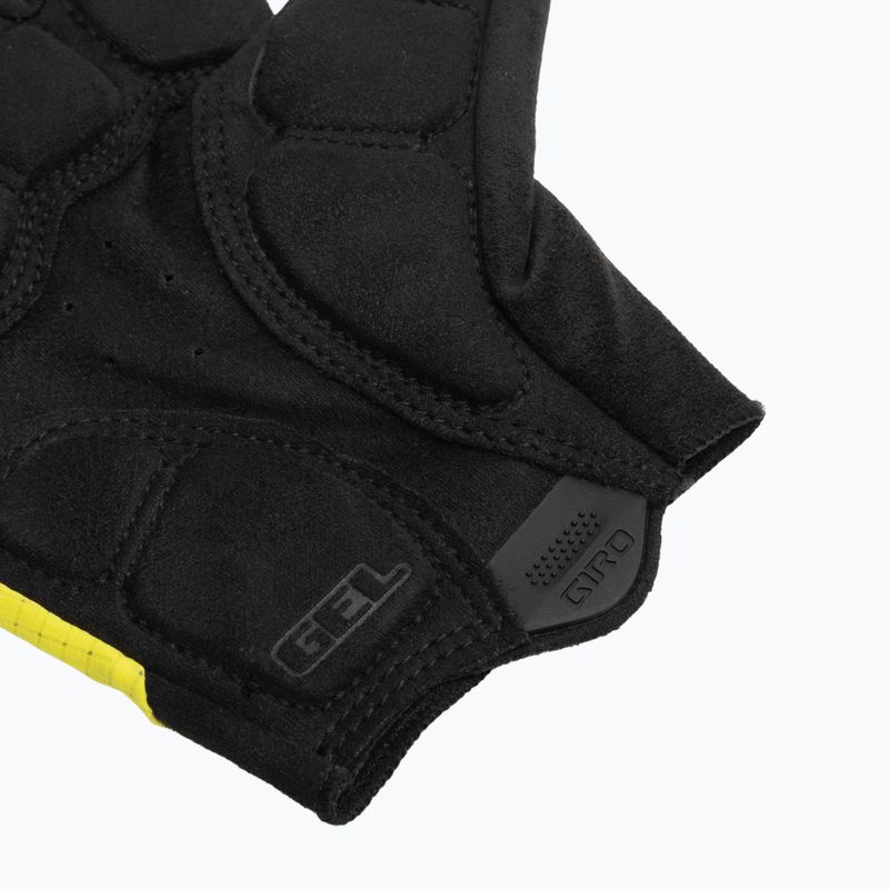 Pánské cyklistické rukavice Giro Bravo Gel II highlight yellow 5