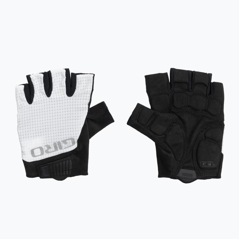 Pánské cyklistické rukavice Giro Bravo Gel II white