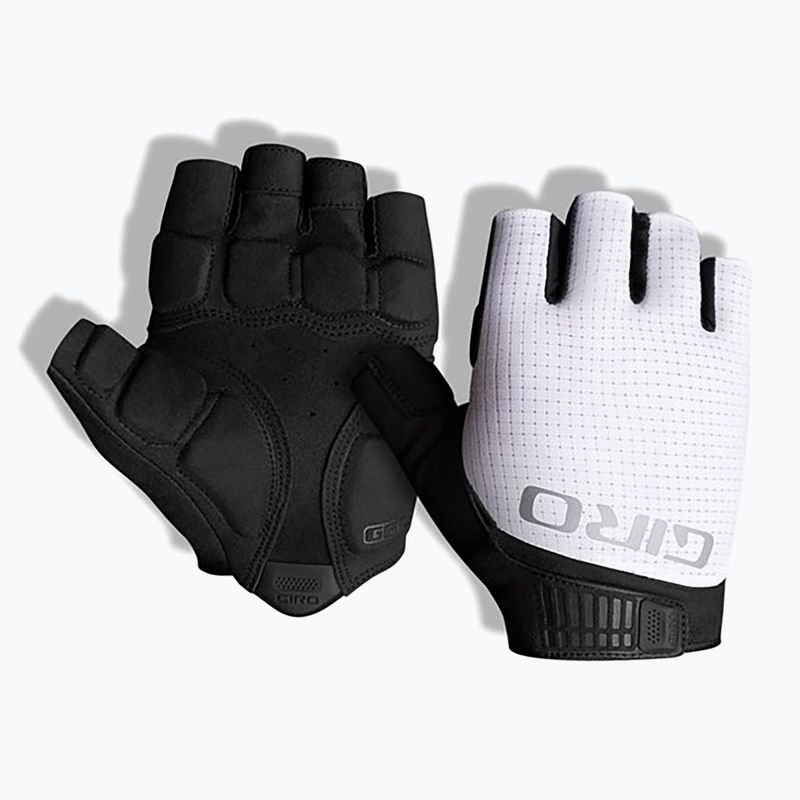 Pánské cyklistické rukavice Giro Bravo Gel II white