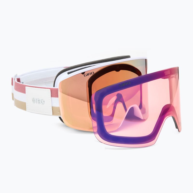 Dámské lyžařské brýle Giro Ella white lx stripe/rose gold/infrared