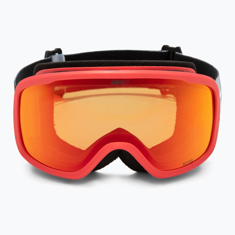 Dětské lyžařské brýle Giro Buster Jr black blocks/amber scarlet 2