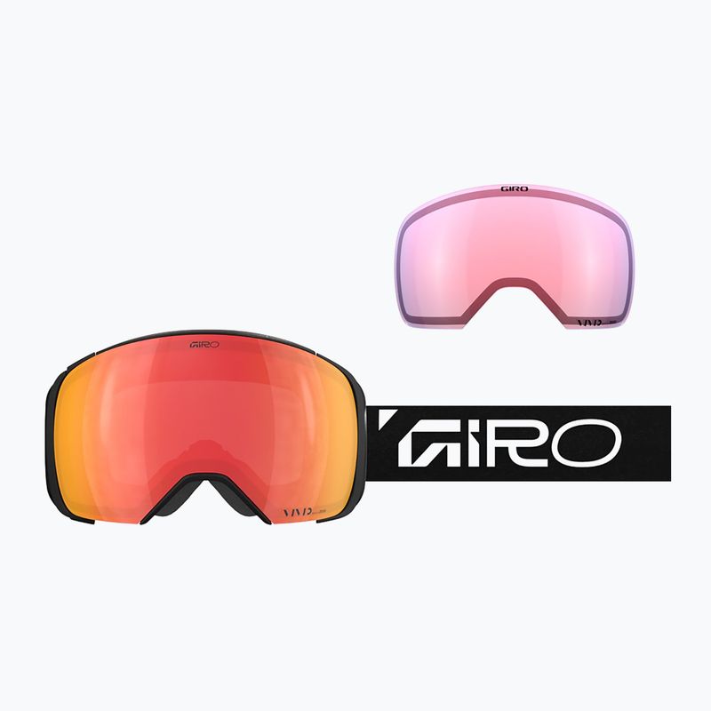 Lyžařské brýle Giro Comp black wordmark/vivid ember/vivid infrared 7