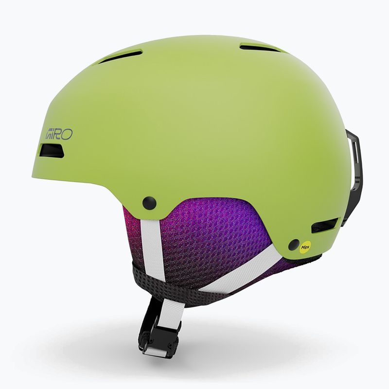 Dětská lyžařská helma Giro Crue matte fluorescent green 10