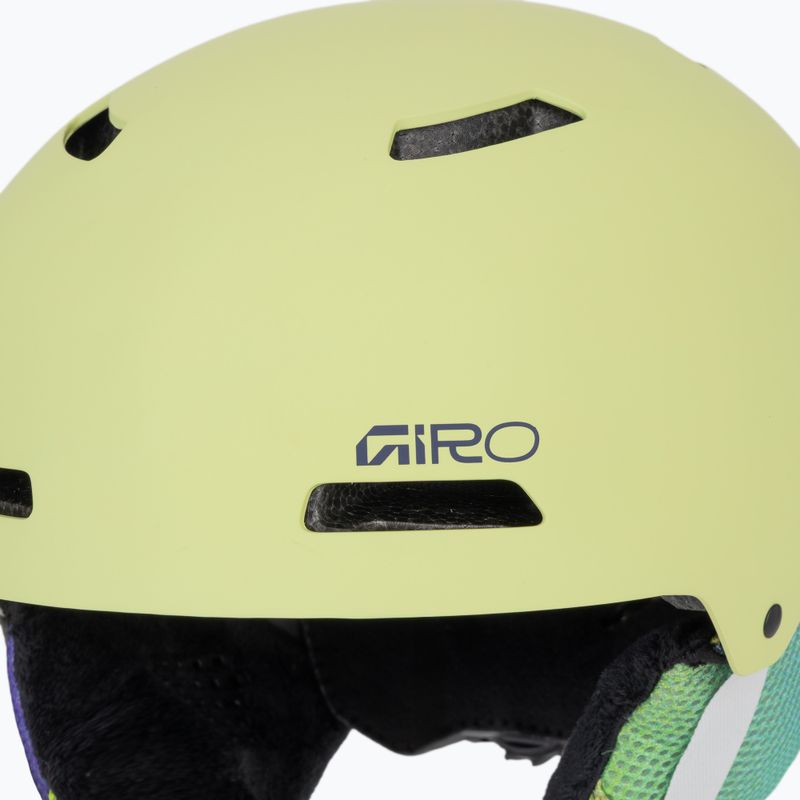 Dětská lyžařská helma Giro Crue matte fluorescent green 7