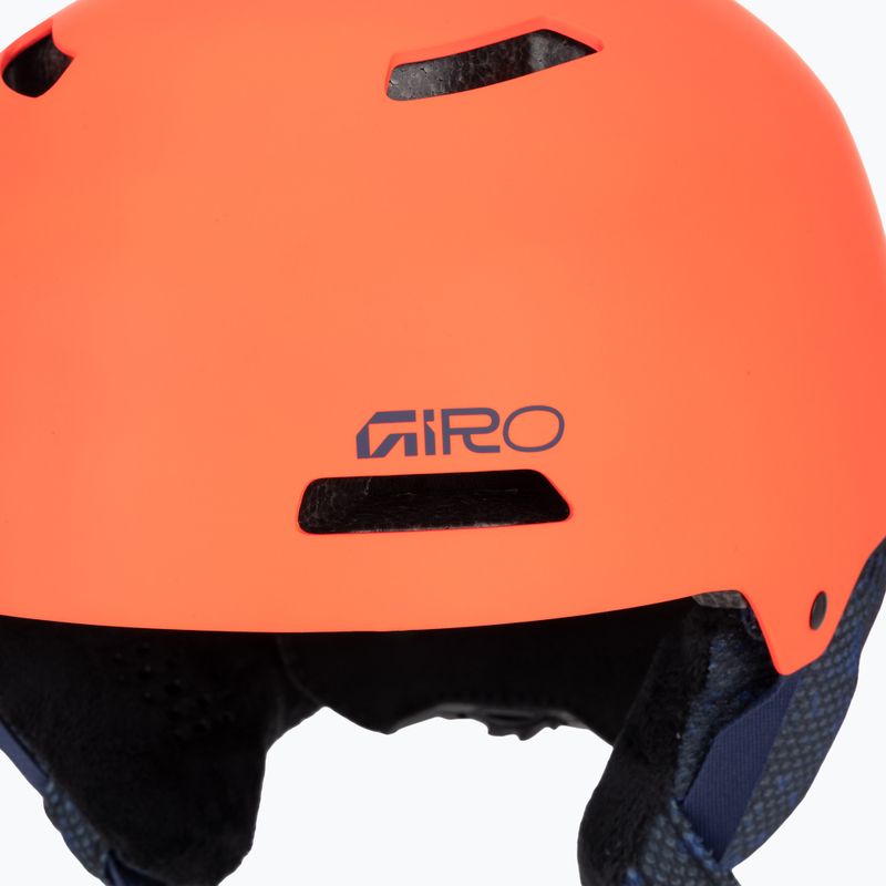 Dětská lyžařská helma Giro Crue matte orange 7