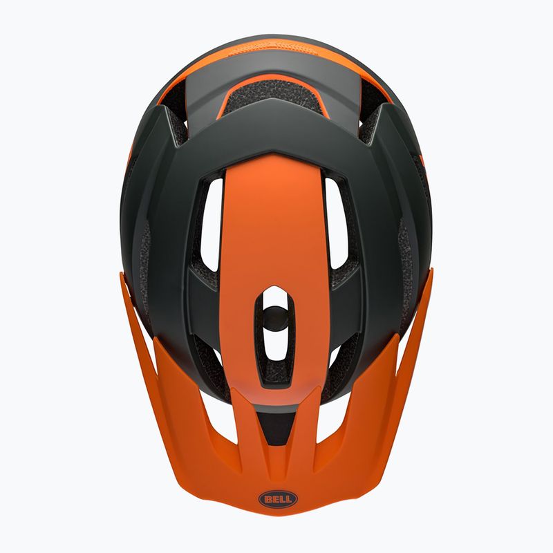 Cyklistická přilba Bell 4Forty Air Integrated MIPS matte dark green/orange 4