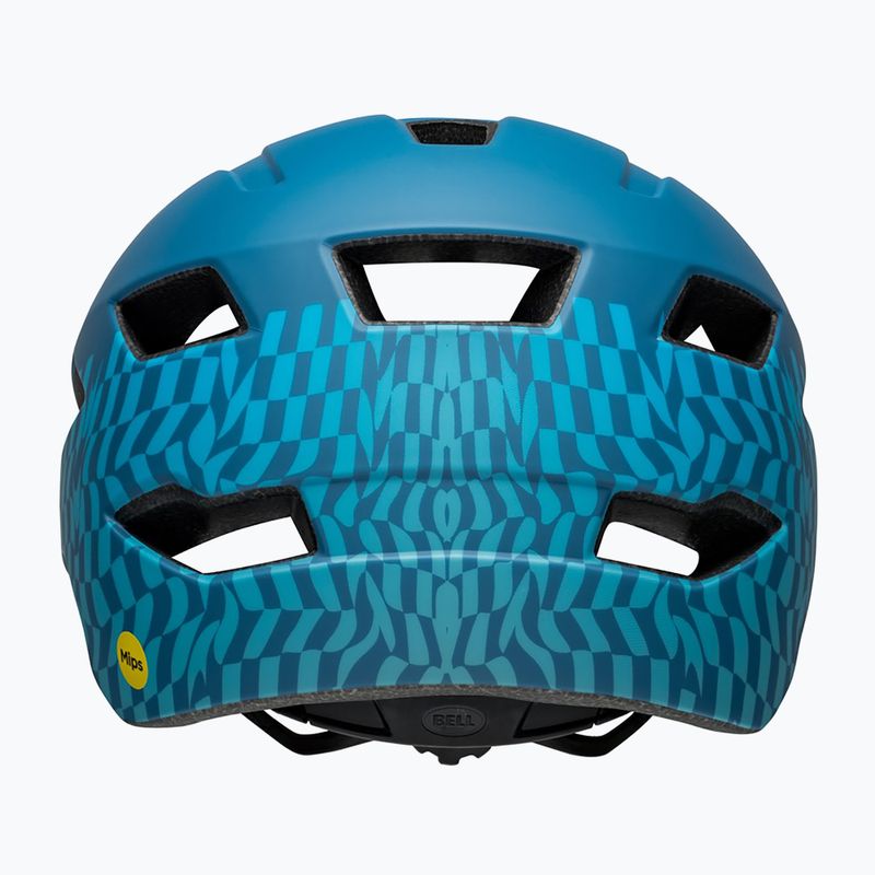 Dětská cyklistická přilba Bell Sidetrack Integrated MIPS wavy checks matte blue 3