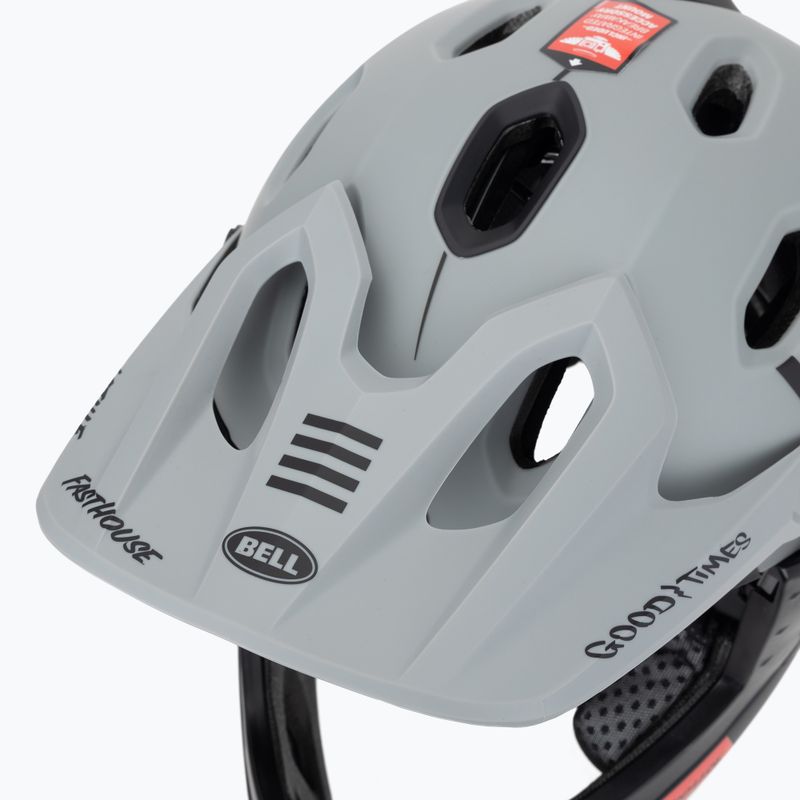Cyklistická přilba Bell FF Super DH MIPS Spherical matte gray/black 9
