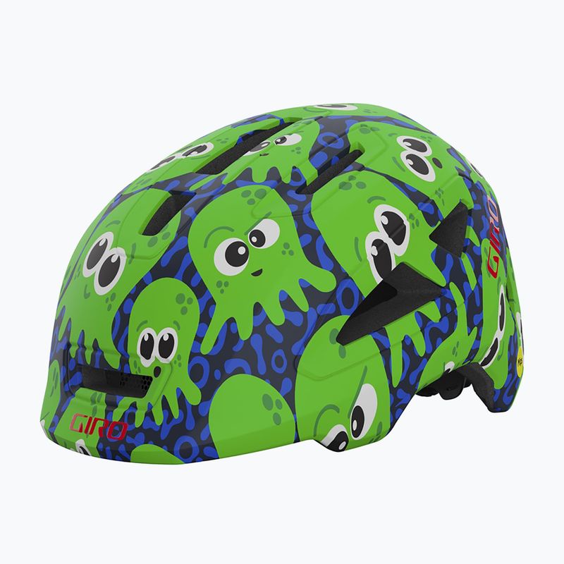 Dětská cyklistická přilba Giro Scamp II matte midnight/bright green Inked