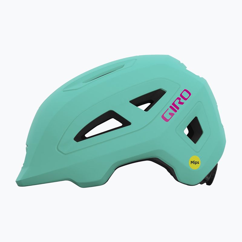 Dětská cyklistická přilba Giro Scamp II Integrated MIPS matte screaming teal/bright pink 2