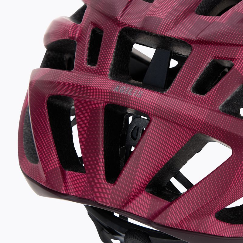 Cyklistická přilba Giro Agilis Integrated MIPS matte dark cherry towers 7