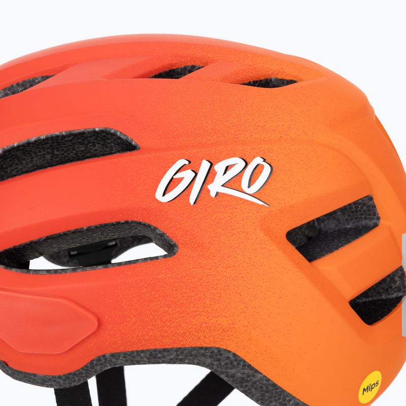 Dětská cyklistická přilba Giro Fixture II Integrated MIPS matte red fade 7