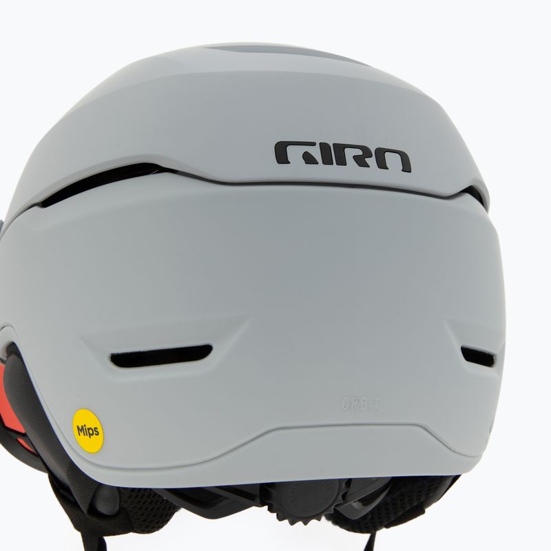 Lyžařská helma Giro Orbit Spherical Mips matte light grey/vivid onyx 8