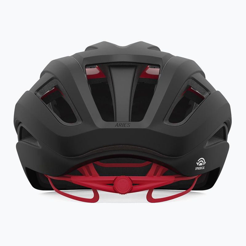 Cyklistická přilba Giro Aries Spherical MIPS matte carbon red 3