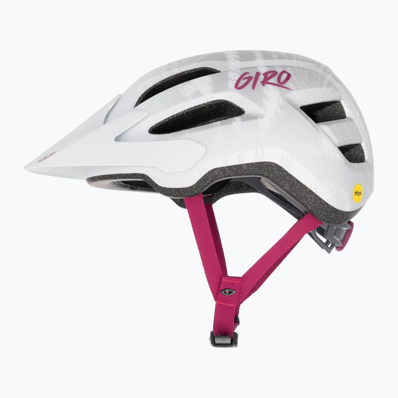 Dětská cyklistická helma Giro Fixture II Integrated MIPS matte white pearl white ripple fade 5