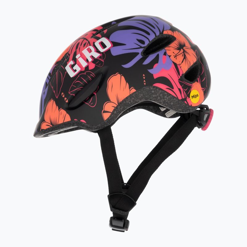 Dětská cyklistická helma Giro Scamp Integrated MIPS matte black floral 5