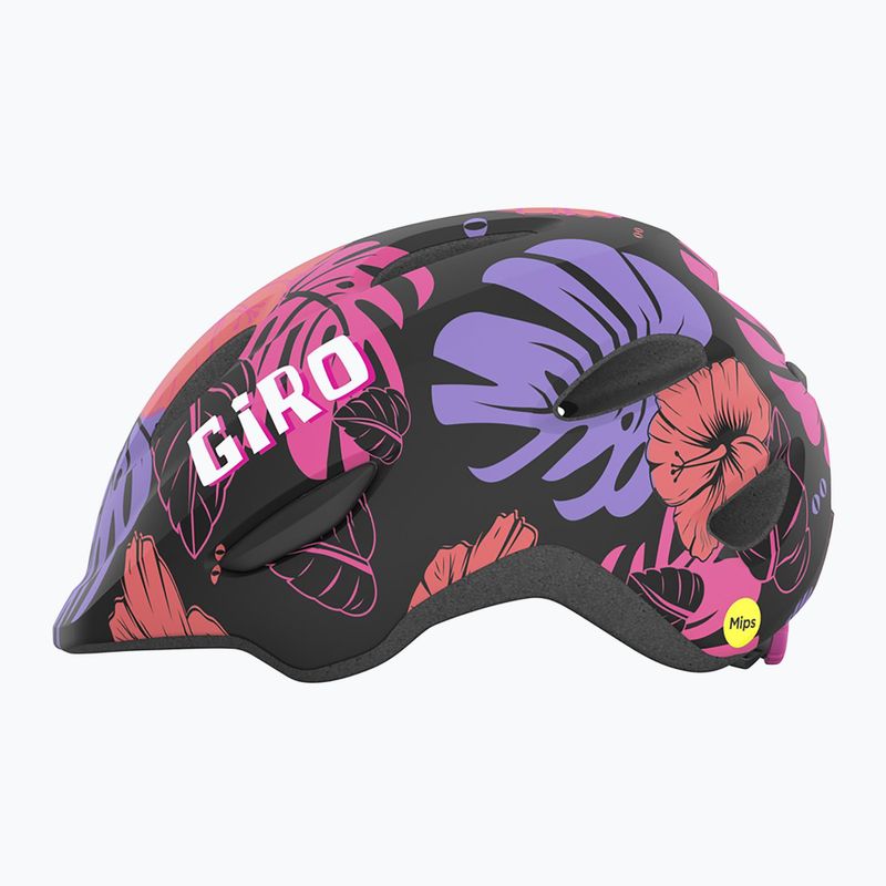 Dětská cyklistická helma Giro Scamp Integrated MIPS matte black floral 8