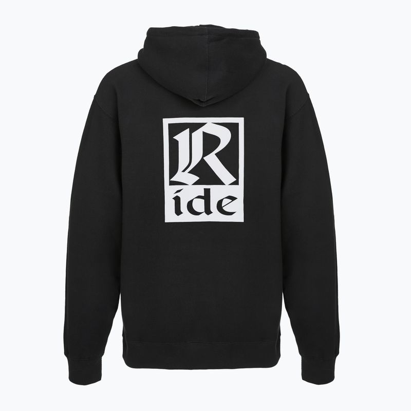 Pánská mikina RIDE Old English Hoody black 2