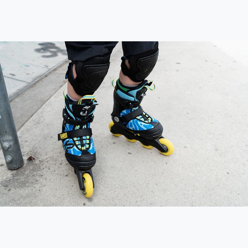 Dětské kolečkové brusle K2 Raider Pro blue/yellow 5