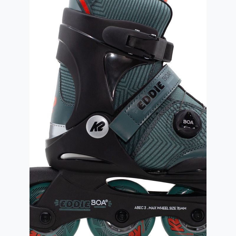 Dětské kolečkové brusle K2 Eddie Boa dark teal 3