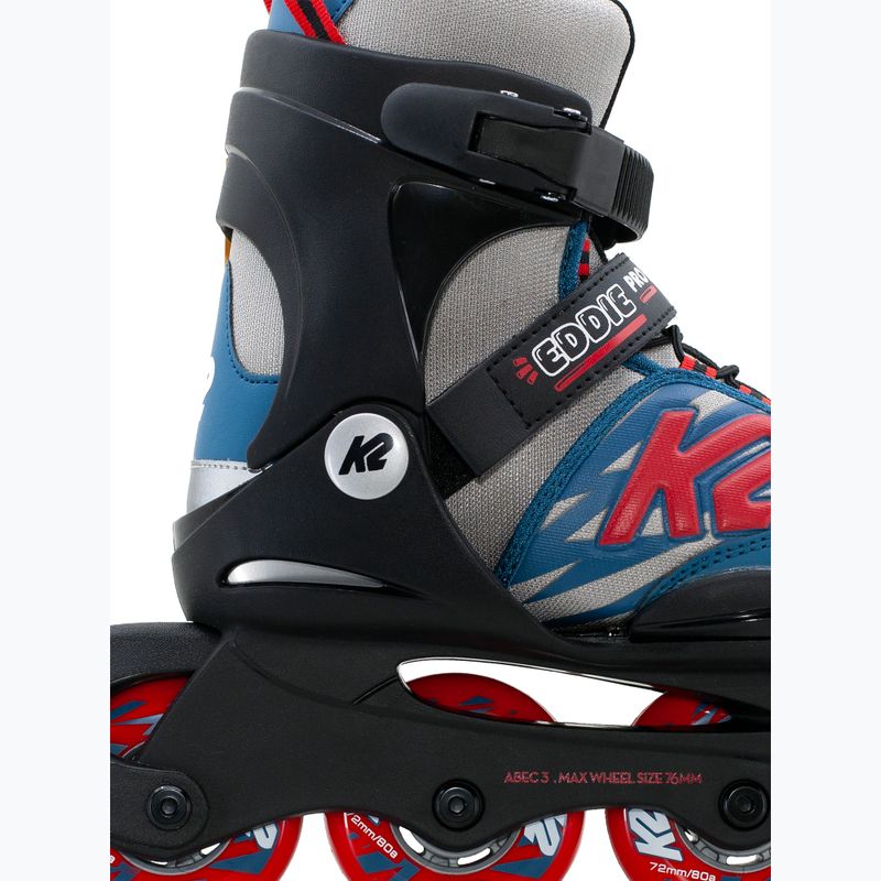 Dětské kolečkové brusle K2 Eddie Pro gray/blue 3