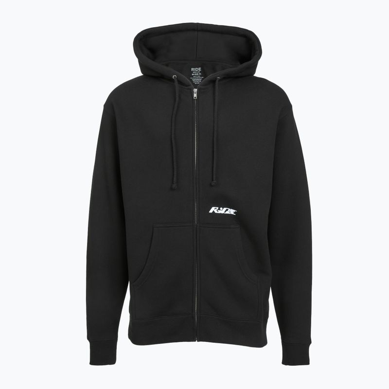 Pánská mikina RIDE Techno FZ black