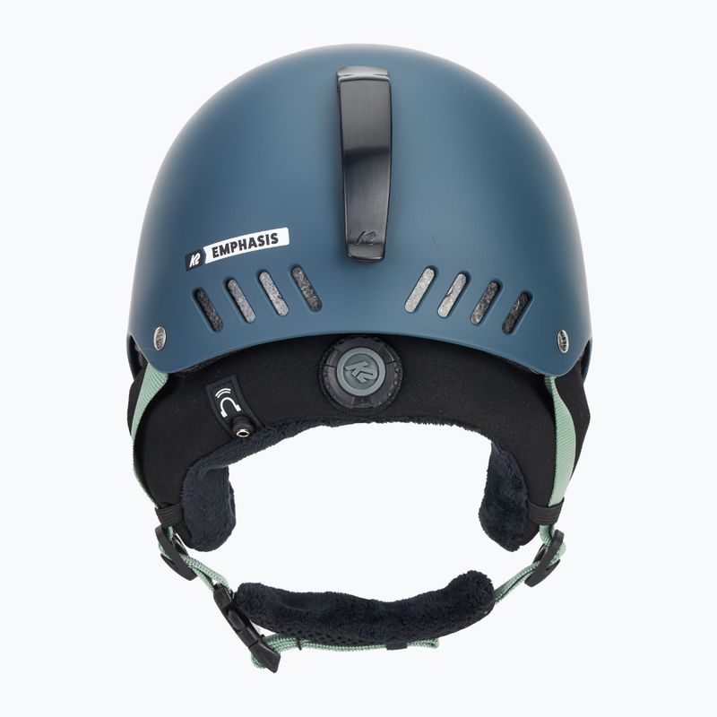 Lyžařská helma K2 Emphasis pearl dark teal 3