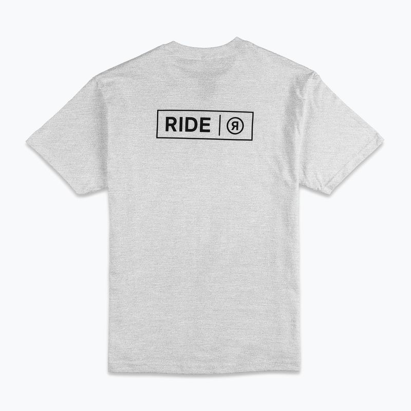 Pánské tričko s logem RIDE heather gree 2