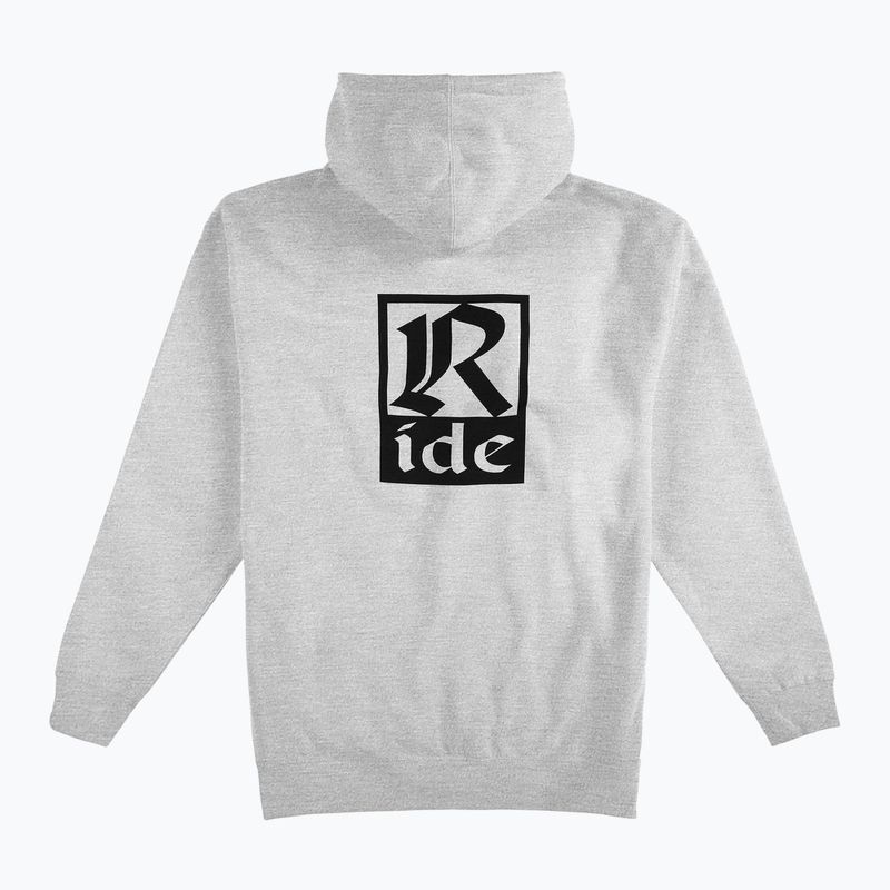 Pánská mikina RIDE Old English Hoody heather grey 2